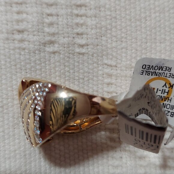 NWT Effy Diamond Multirow Bypass Statement Ring (5/8 cttw) in 14K YG size 7 - Picture 4 of 6